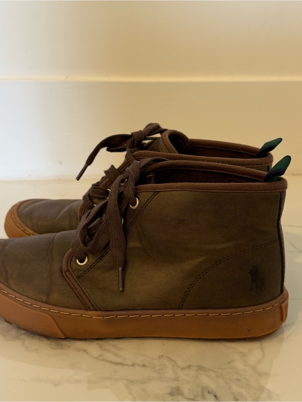 Polo by Ralph Lauren Brown High-Top Kids Boots